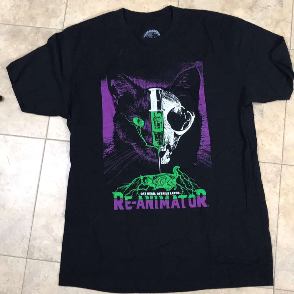 Re-animator cat T-shirt